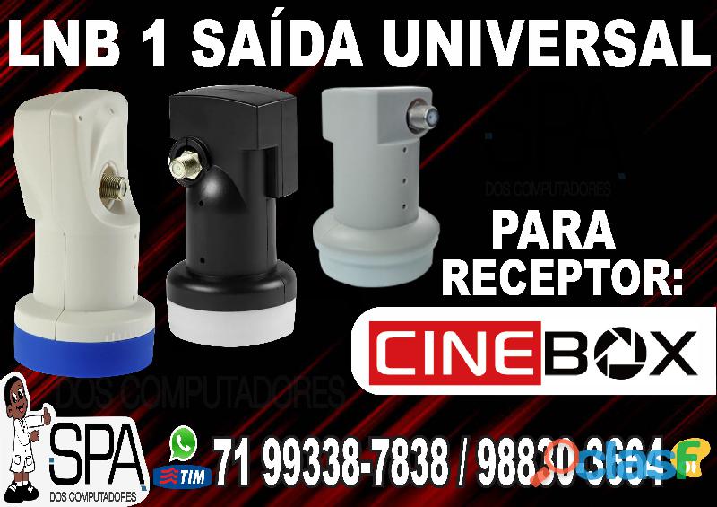 Lnb 1 Saida Universal Banda Ku 4k Hd Para Cinebox Em