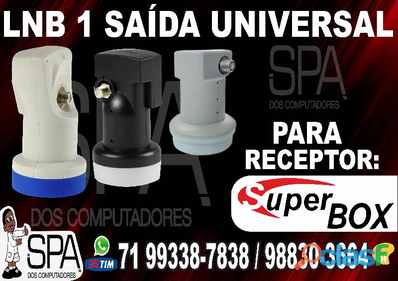 Lnb 1 Saida Universal Banda Ku 4k Hd Para SuperBox Em