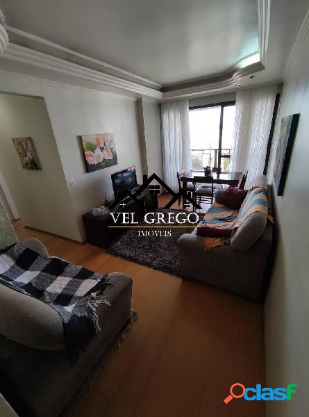 Apto na Vila Valparaiso 74m², 3 dorm c/suíte, 1 vaga