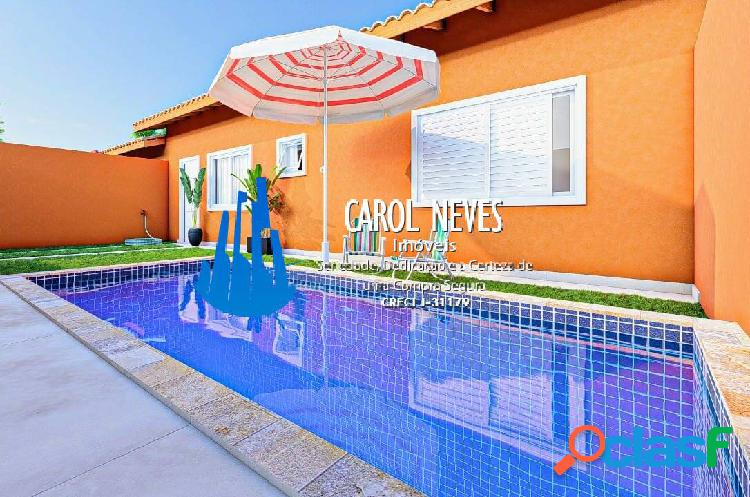 CASA NOVA 2 DORMITÓRIOS LADO PRAIA PISCINA FINANCIAMENTO