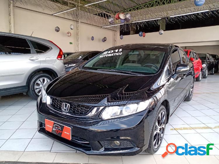 HONDA CIVIC SEDAN LXR 2.0 FLEXONE 16V AUT. 4P PRETO 2015 2.0