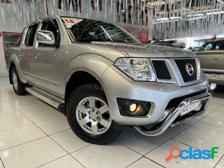 NISSAN FRONTIER S CD 4X4 2.5 TB DIESEL PRATA 2014 2.5 DIESEL