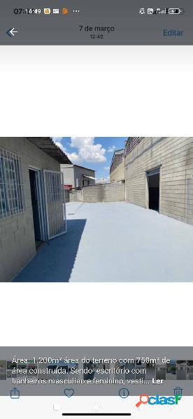 Alugo Galpão Comercial industrial Área total 1.259 m2