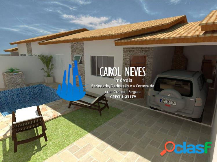 CASA NOVA 2 DORMITÓRIOS SUÍTE LADO PRAIA FINANCIAMENTO