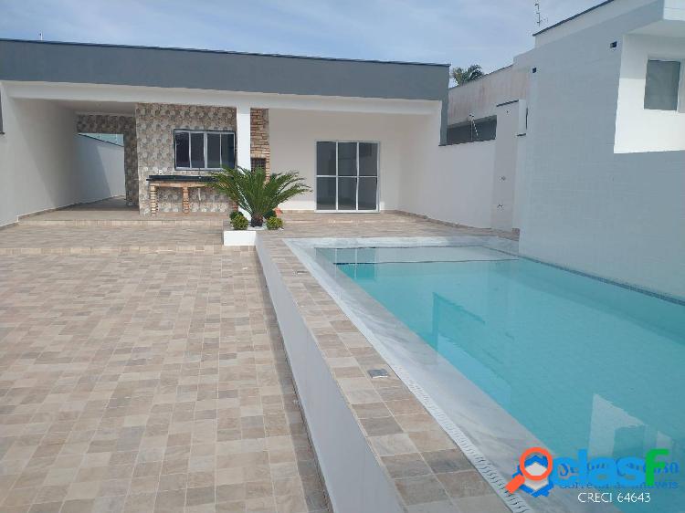 CASA NOVA E AMPLA-COM PISCINA E CHURRASQUEIRA, APENAS 100 M
