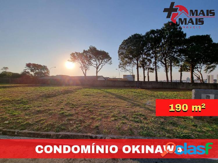Condomínio Fechado Okinawa Hortolândia lote terreno 190m²