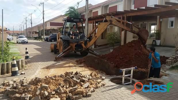 Serviço de retroescavadeira Canoas RS Synttsserv Soluções