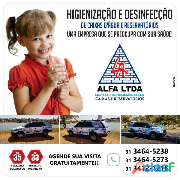 Desinfecção de Caixa D'água Vila Oeste