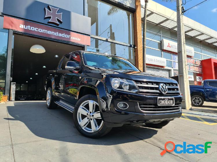 VOLKSWAGEN AMAROK HIGHLINE CD 2.0 16V TDI 4X4 DIES. PRETO