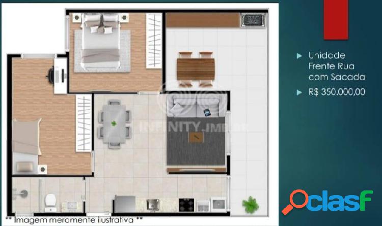 APARTAMENTO 2 DORMITÓRIOS, SACADA E VAGA COBERTA - CIDADE