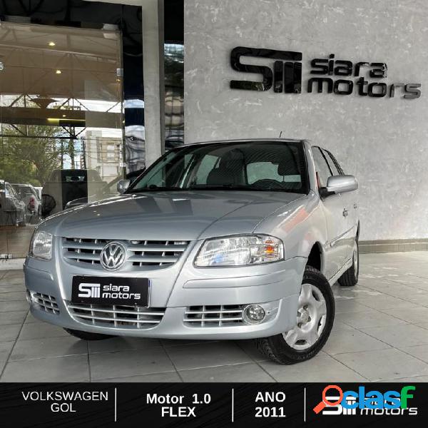 VOLKSWAGEN GOL (NOVO) 1.0 MI TOTAL FLEX 8V 4P PRATA 2011 1.0