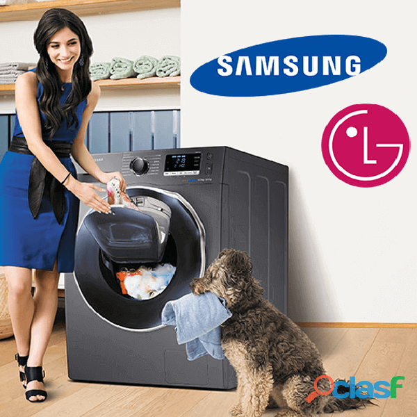 Assistência para lavadora de roupas das marcas LG e Samsung