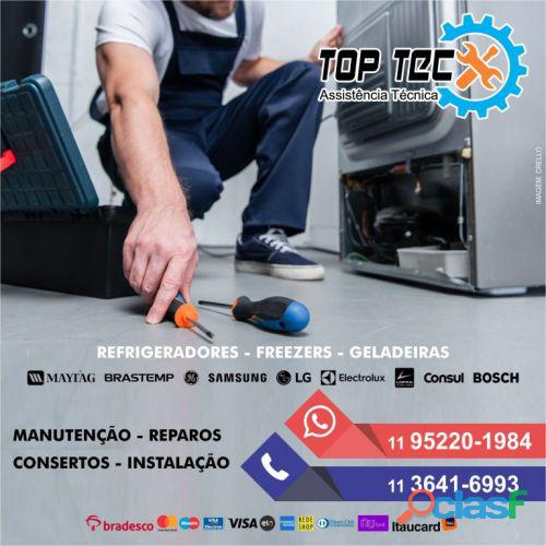 Assistência para refrigerador duplex Brastemp