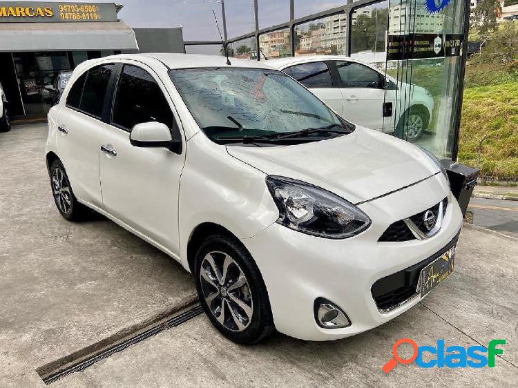 NISSAN MARCH SL 1.6 16V FLEX FUEL 5P BRANCO 2016 1.6 FLEX