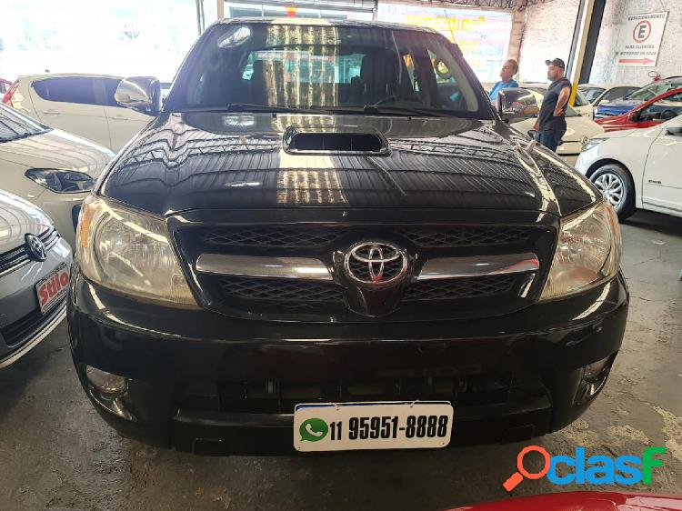 TOYOTA HILUX CD SRV D4-D 4X4 3.0 TDI DIESEL AUT PRETO 2007