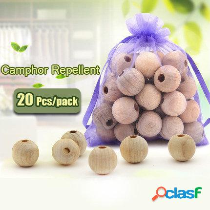 20Pcs Wood Camphor Pest Repellent Anti Bug Moth Cedar