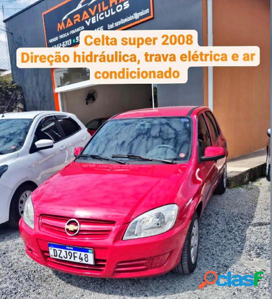 CHEVROLET CELTA SUPER 1.0 MPFI 8V FLEXPOWER 5P VERMELHO 2008