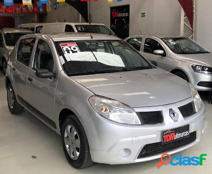 RENAULT SANDERO EXPRESSION HI-FLEX 1.0 16V 5P PRATA 2009 1.0