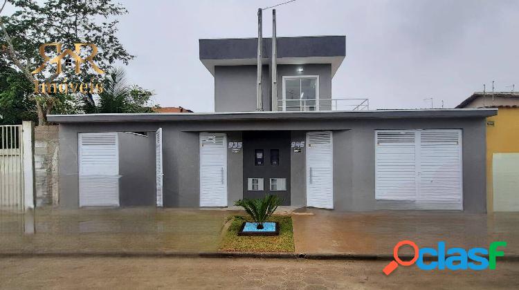 Casa Sobreposta com piscina no Cibratel II em Itanhaém-SP