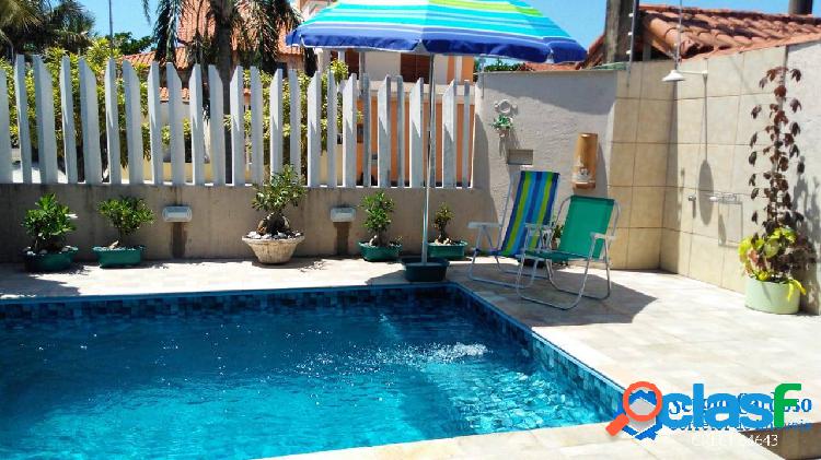 PORTEIRA FECHADA-CASA 3 DORMS-SUITE-PISCINA-CHURRASQ.-150 M