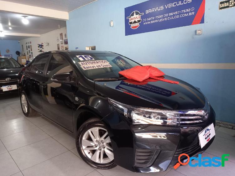 TOYOTA COROLLA GLI 1.8 FLEX 16V AUT. PRETO 2015 1.8 FLEX