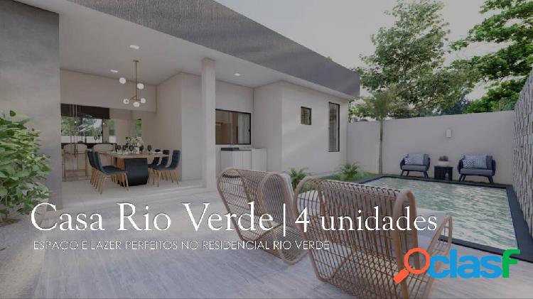 Casa com 3 quartos sendo 1 suíte, área gourmet com piscina