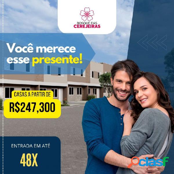 Casa de condomínio com 3 quartos, 57,84m², à venda