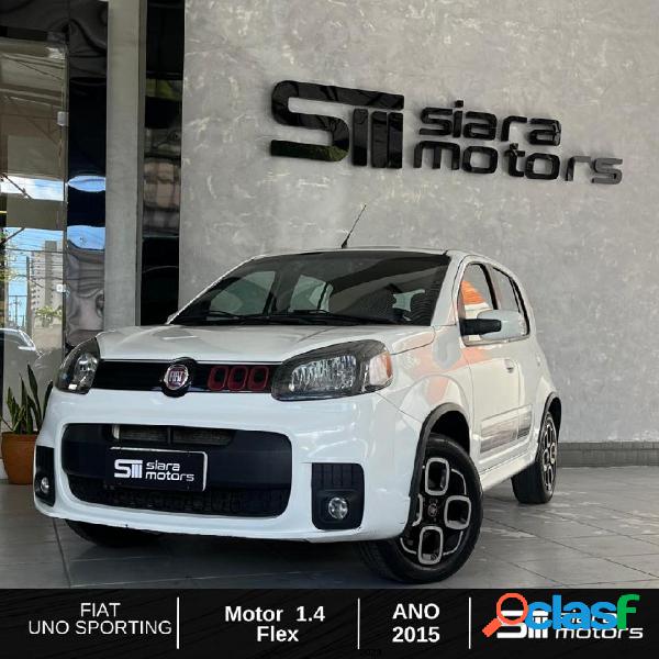 FIAT UNO SPORTING DUALOGIC 1.4 EVO FLEX 8V 4P BRANCO 2015