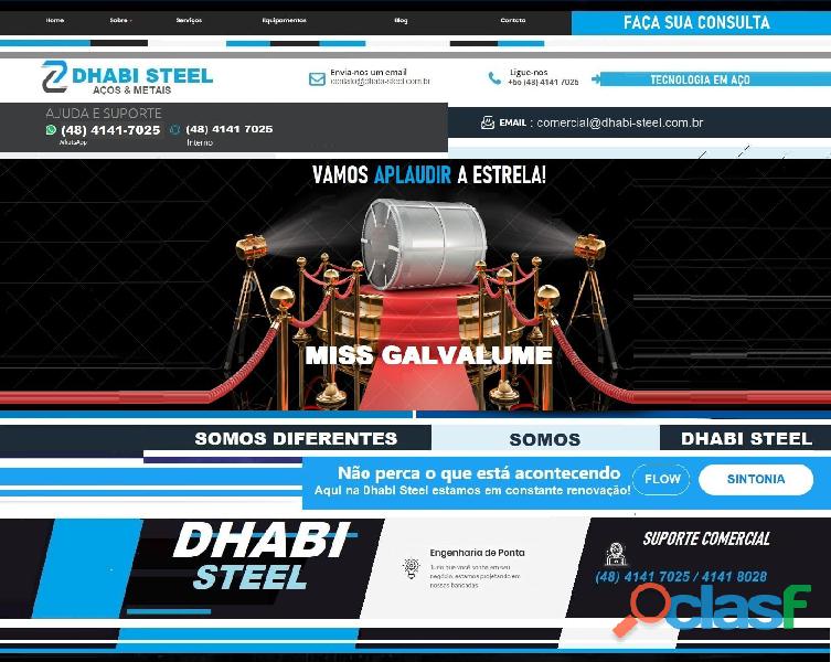Somos a força do Galvalume no Brasil Dhabi Steel