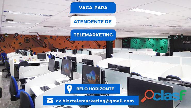 Vaga Para Operador De Telemarketing Receptivo BH (Vaga Para