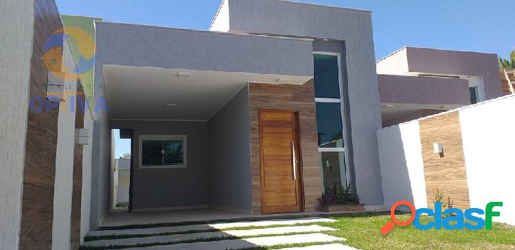Casa linear 105m² com 3 ou 2 quartos em Itaipuaçu, Maricá