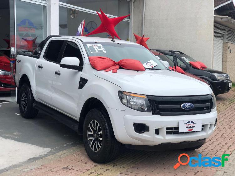 FORD RANGER XL 2.2 4X4 CD DIESEL MEC. BRANCO 2014 2.2 DIESEL