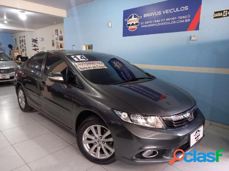 HONDA CIVIC SEDAN LXR 2.0 FLEXONE 16V AUT. 4P CINZA 2014 2.0