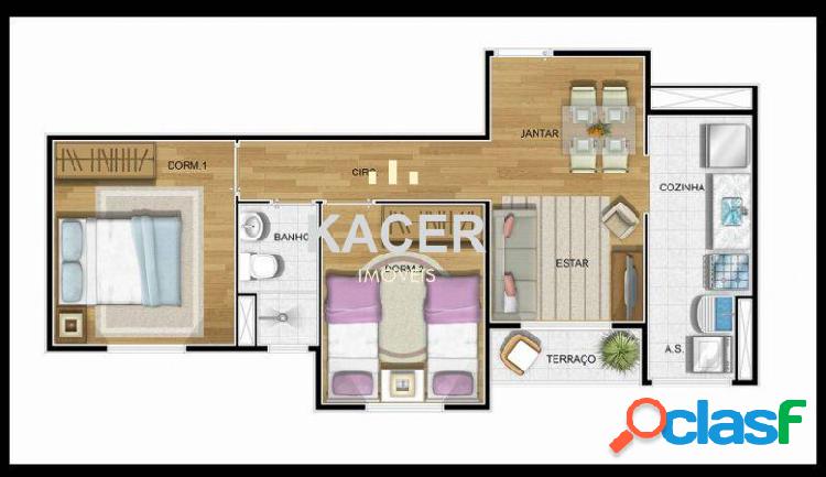 Apartamento com 2 quartos, 50m², à venda em Campinas, Vila