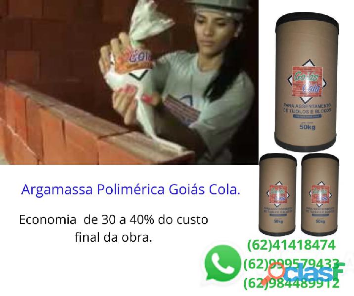 Argamassa polimérica Goiás cola de colar tijolos blocos