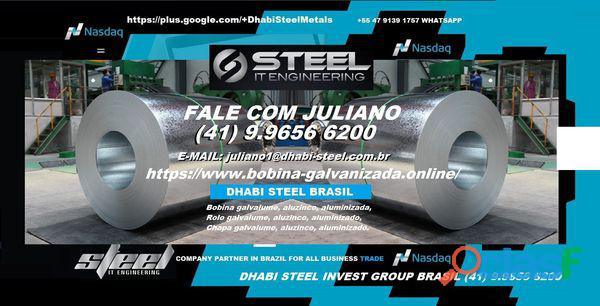 Bobina Galvalume 0,40mm x 1200mm com Dhabi Steel, em Caxias
