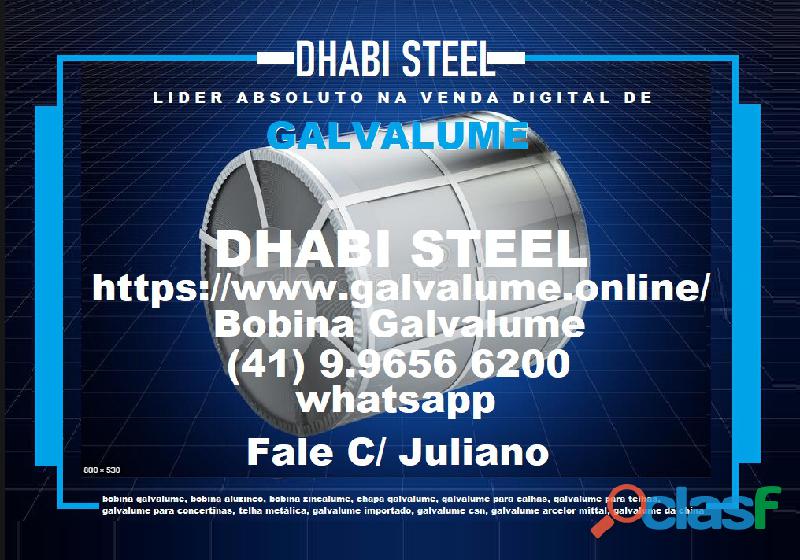 Bobina Galvalume 0,40mm x 1200mm com Dhabi Steel em Portão