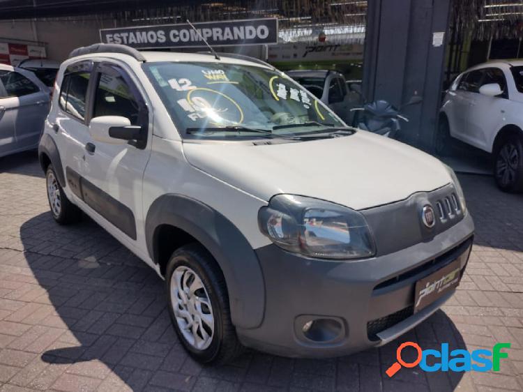 FIAT UNO WAY 1.0 EVO FIRE FLEX 8V 5P BRANCO 2012 1.0 FLEX