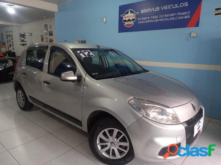 RENAULT SANDERO EXPRESSION HI-FLEX 1.0 16V 5P PRATA 2012 1.0