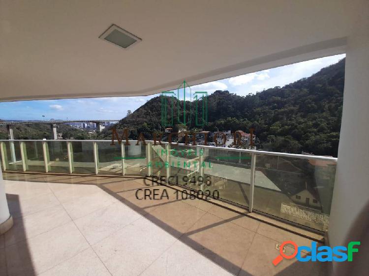 4 quartos, 3 suites (1 canadense), vista pro morro do