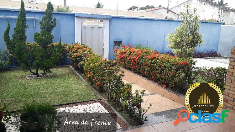 Casa Plana, 287 m²,5 Vagas, Deck com Churrasqueira,