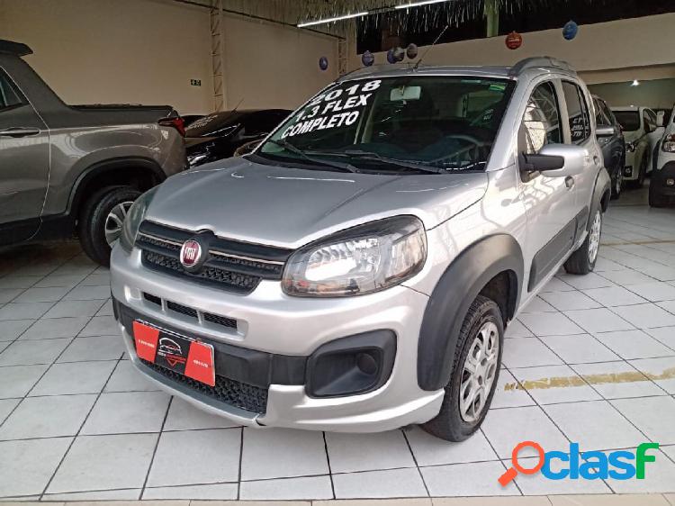 FIAT UNO WAY 1.3 FLEX 8V 5P PRATA 2018 1.3 FLEX