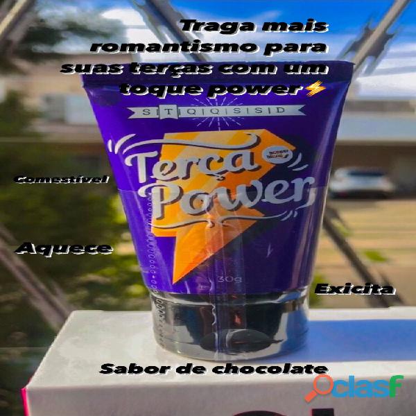 TERÇA POWER GEL LUBRIFICANTE COMESTÍVEL SABOR CHOCOLATE