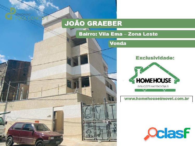 VENDA PRONTO P MORAR- Resid. Graeber- 42m2- R$ 261mil- Perto
