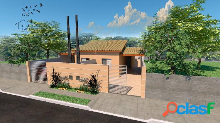 Casa nova a venda em Itanhaem, excelente acabamento, a 500m