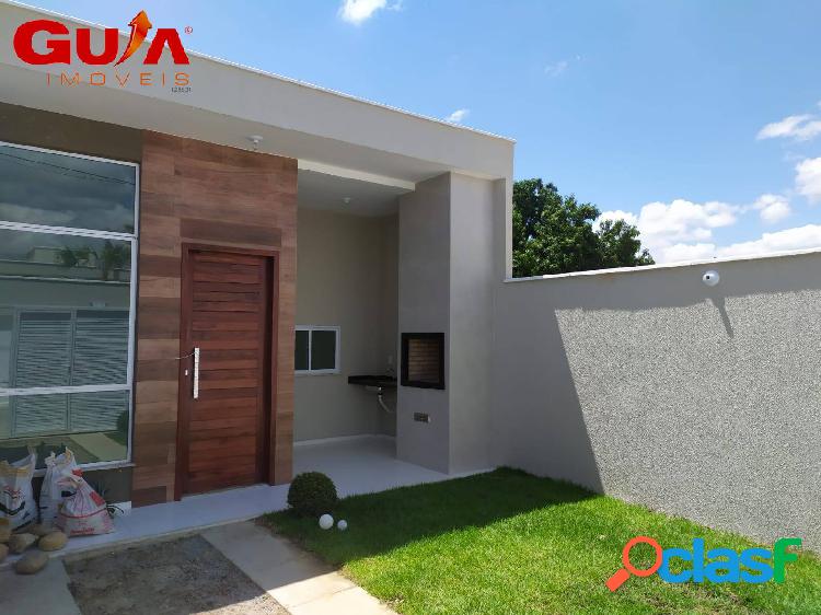 Casa plana com 03 suítes no Residencial Alegria