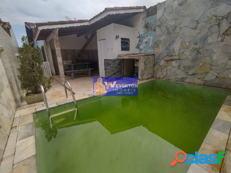 Casa 2 dormitórios com piscina R$280.000,00 em Mongaguá na