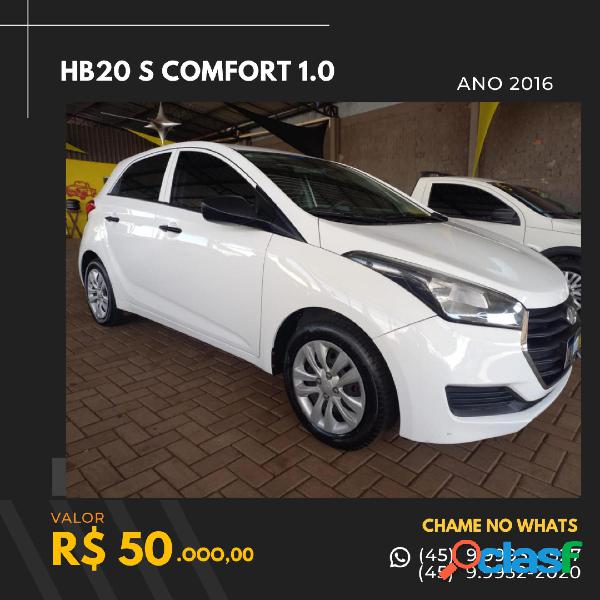 HYUNDAI HB20S COMFORT STYLE 1.0 TB FLEX 12V MEC. BRANCO 2016