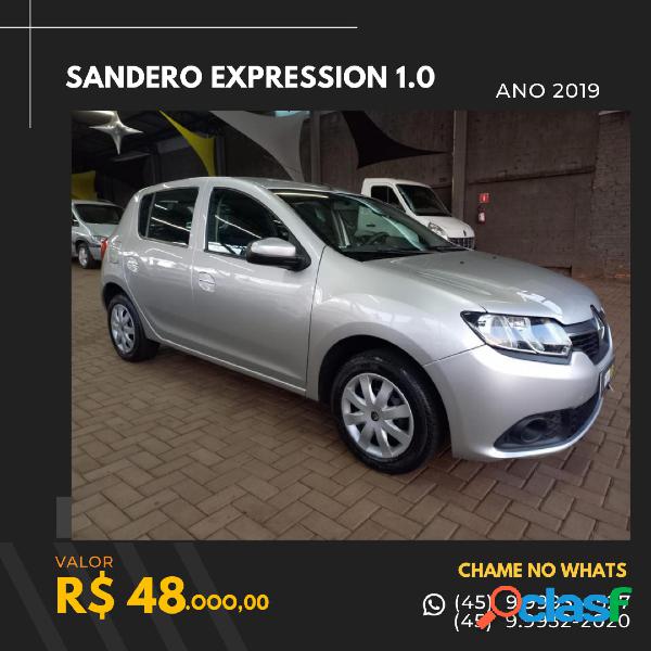 RENAULT SANDERO EXPRESSION FLEX 1.0 12V 5P PRATA 2019 1.0