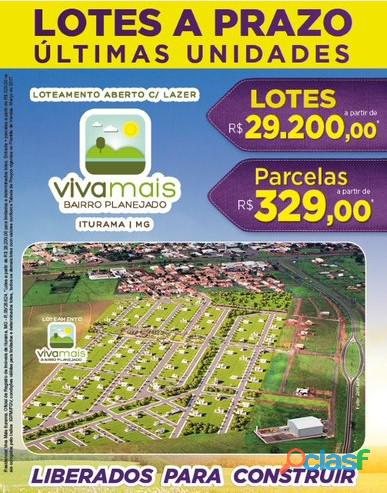 Lotes a partir de R$ 29.200,00